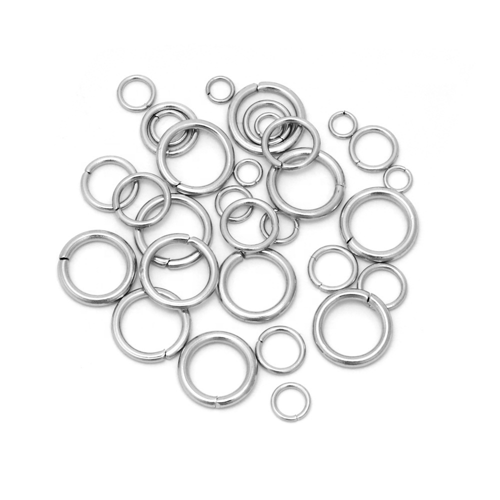 Wholesale Stainless Steel 4mm 5mm 6mm 7mm 8mm Jump Rings Connectors for DIY Jewelry Making Necklace Bracelet Accessoires