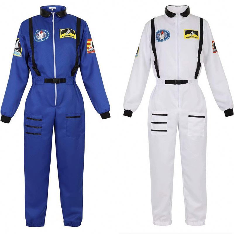 Adult Kids Astronaut Costume Space Suit Dress up Costume