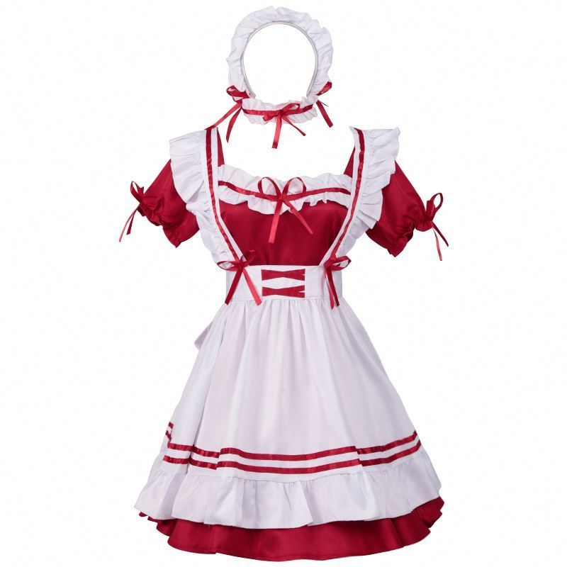 2024 Women Lovely Maid Cosplay Costume Animation Show Japanese Outfit Dress Clothes Show Japanese Outfit Cosplay Waitress