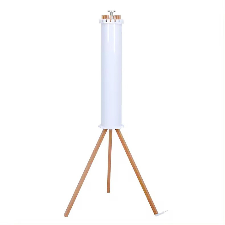 Foldable Space Saving Tripod Clothes Drying Rack Floor Standing Tripod Clothes Drying Rack with 16 Solid Beechwood poles