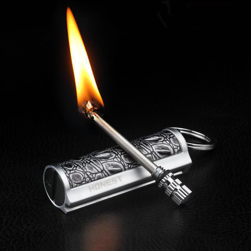 Waterproof Outdoor Hiking Camping Metal Matchstick Lighter Fire Stick Match For Outdoor Use