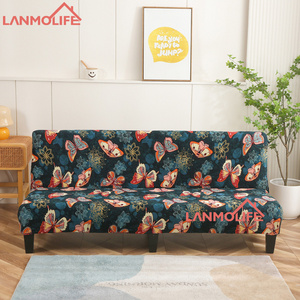 Popular Design High Quality Universal armless sofa covers elastic stretch sofa bed covers