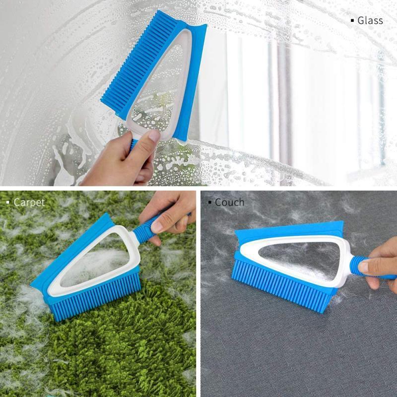 Corner Sofa Desktop Brush Set Pet Hair Remover Home Cleaning TPR Brush Silicone Window Scraper Mini Broom And Dustpan Set