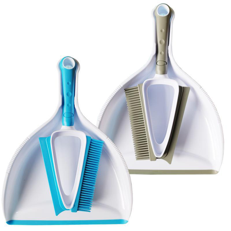 Corner Sofa Desktop Brush Set Pet Hair Remover Home Cleaning TPR Brush Silicone Window Scraper Mini Broom And Dustpan Set