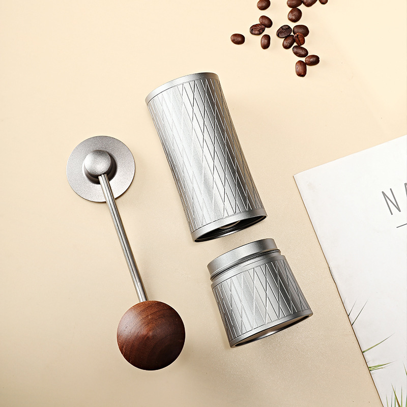 6 star 7 star Stainless Steel Portable Manual Coffee Grinder Cone Burr Manual Coffee Bean Grinder