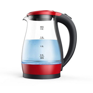 Factory direct high borosilicate glass electric kettle stainless steel material capacity 2 liters