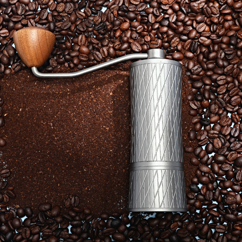 6 star 7 star Stainless Steel Portable Manual Coffee Grinder Cone Burr Manual Coffee Bean Grinder