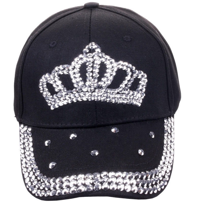 Women Rhinestone Hats Luxury Female Baseball Cap Bling Diamond Cap Swag Casquette Girl Snap Back Gorras Spring Summer Sun hat