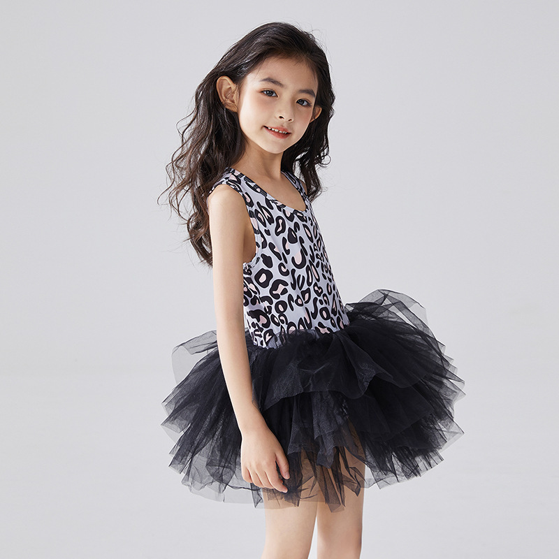 2024 Spring/Summer Children's Ballet Dress Girl's Round Neck Sleeveless Dance Practice Dress Festival Party Performance Dress