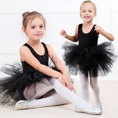 2024 Spring/Summer Children's Ballet Dress Girl's Round Neck Sleeveless Dance Practice Dress Festival Party Performance Dress