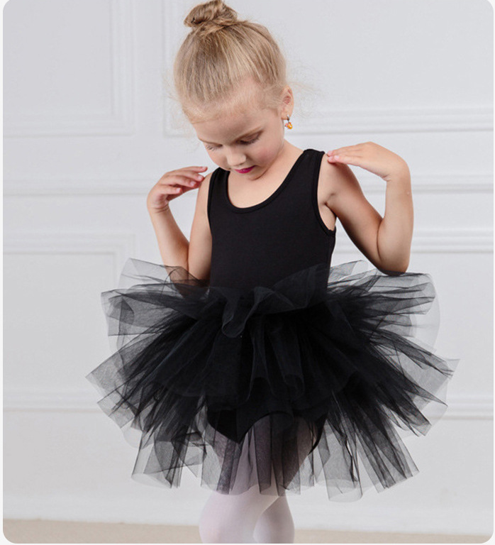 2024 Spring/Summer Children's Ballet Dress Girl's Round Neck Sleeveless Dance Practice Dress Festival Party Performance Dress