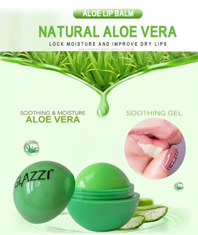 Wholesale High quality Aloe lip balm balsamo labial maquillaje