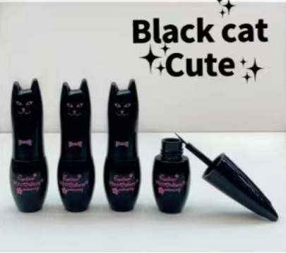 New cute kitten eyeliner big eye makeup pen eyeliner liquid pen waterproof sweat proof and non smudging