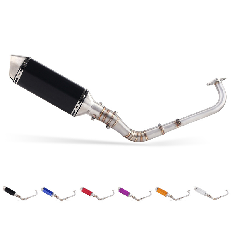 Motorcycle Exhaust Muffler 304 Stainless Steel Muffler Motorcycle Exhaust NMAX 155 NMAX 125 N MAX155 exhaust muffler