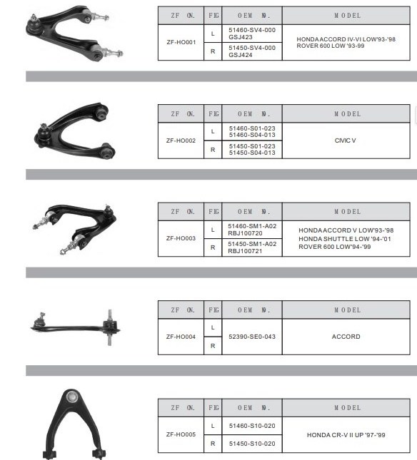 Car Chassis Suspension Swing Arm Bracket Wheel Bearing Housing Upper and Lower Swing Arm