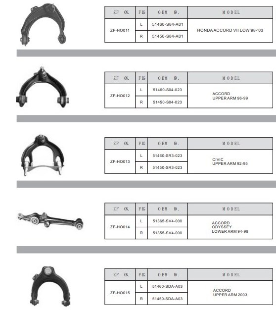 Car Chassis Suspension Swing Arm Bracket Wheel Bearing Housing Upper and Lower Swing Arm