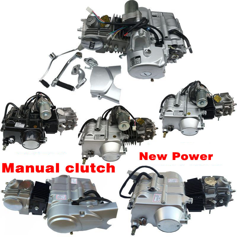 Motorcycle Engine Parts JH70 JC 90 110 125 cc Motorcycle Engine Foot Start Electric Start Manual Clutch Engine