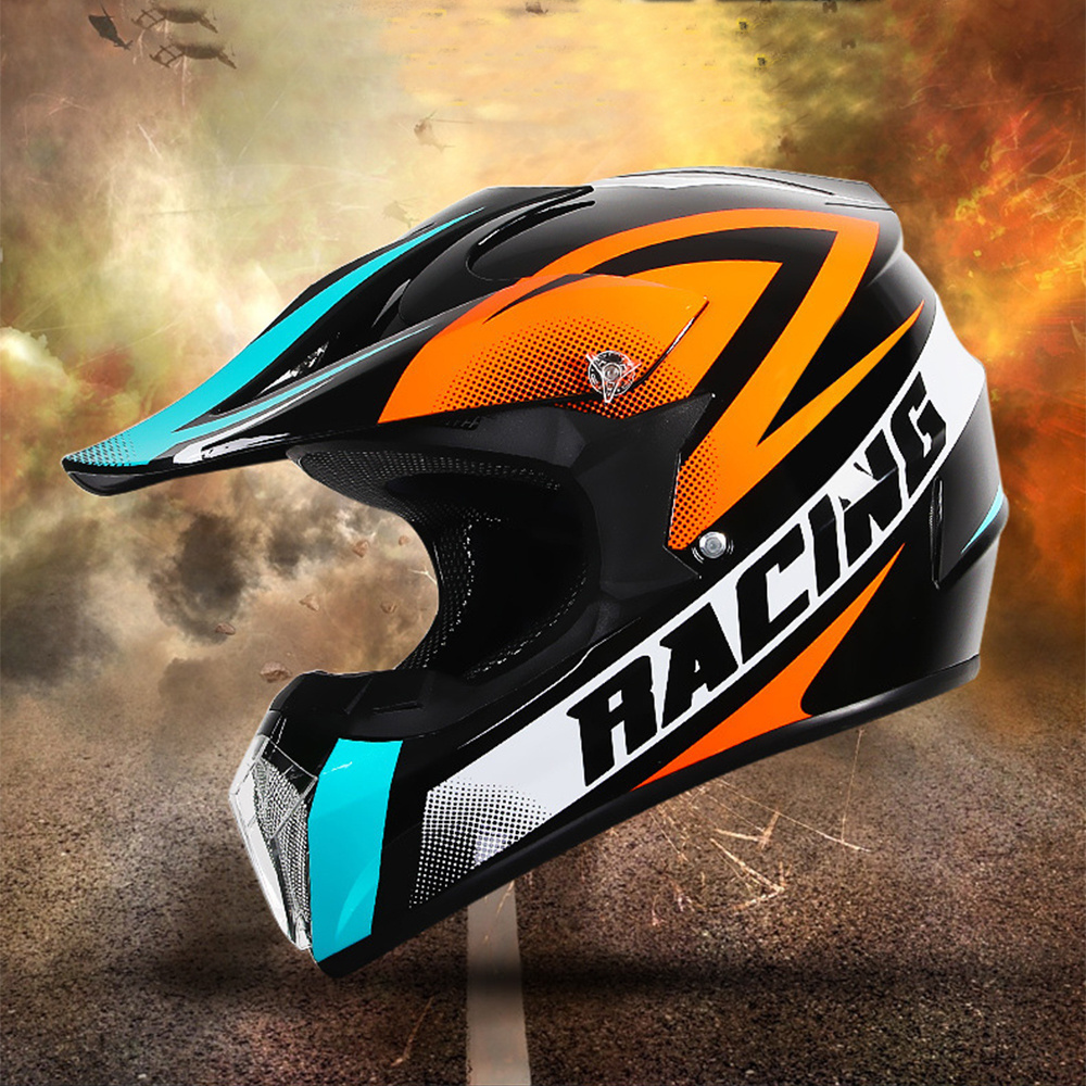 Kart Adult Off-road Racing Helmet Men's And Women's Speed Drop Full Helmet Irregular Cycling Helmet