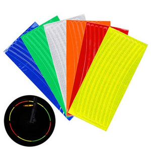 High Visibility bike bicycle Reflector Decals reflective child kids stickers for cycling