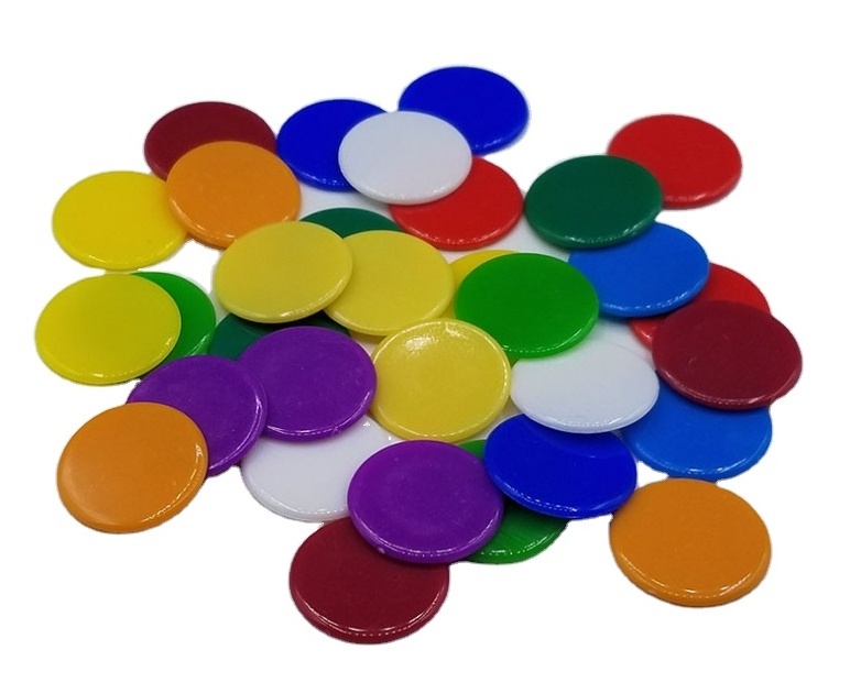 Small Plastic Learning Counters Disks Chip Counting Discs Markers for Math Practice Poker Chips Game Tokens