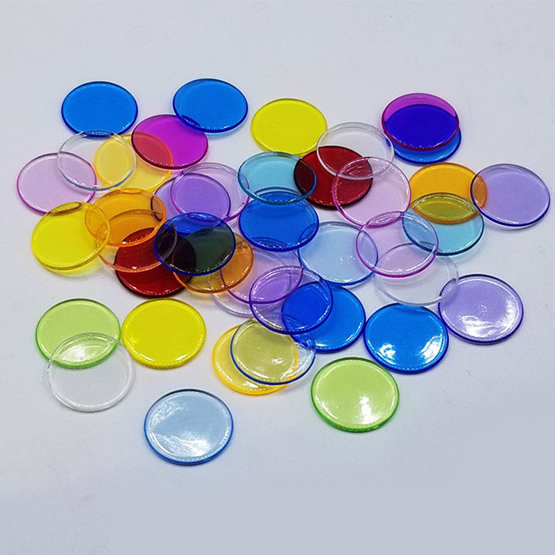 Small Plastic Learning Counters Disks Chip Counting Discs Markers for Math Practice Poker Chips Game Tokens