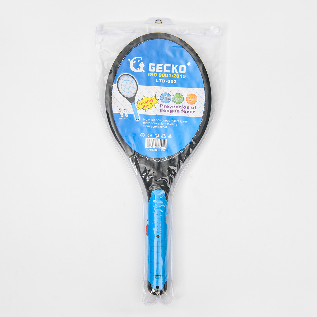 GECKO YPD POPULAR HIGH QUALITY PEST CONTROL ELECTRIC MOSQUITO RACKET FLY SWATTER