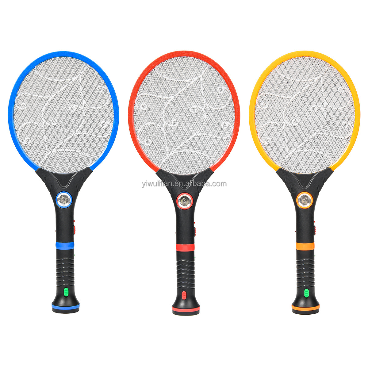 LITIAN GECKO FACTORY OEM WITH TORCH LIGHT ELECTRIC MOSQUITO KILLING RACKET FLY SWATTER MOSQUITO BAT