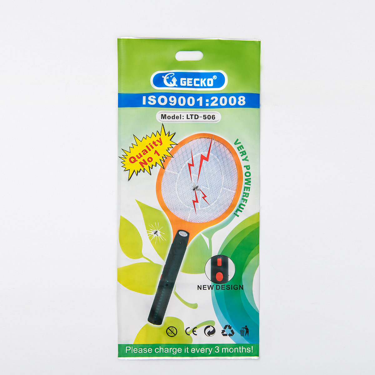 GECKO YPD Manufacturer Hot Selling Rechargeable Mosquito Swatter Insect Killer Fly Trap