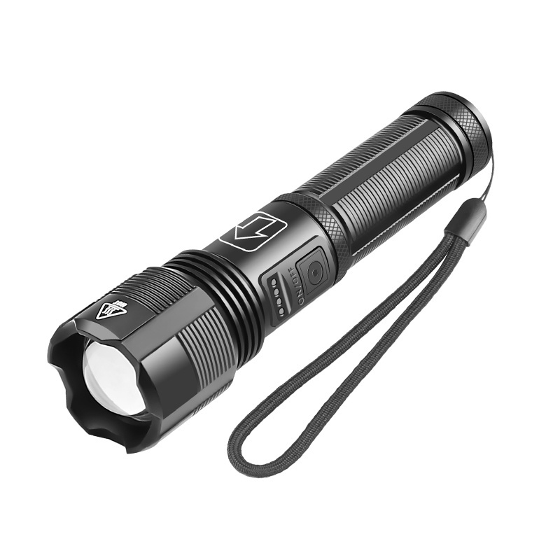 New 1500 lumen USB charging Long Beam Distance XHP50 Torch Tactical Led High Lumen Flashlights with High Power xhp50 LED