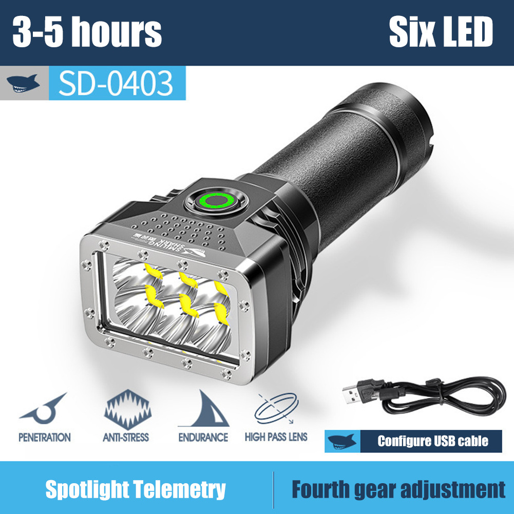 1000 Lumens Portable USB Rechargeable Flashlight telescopic zoom portable lamp Waterproof Long Range Outdoor LED Flashlight