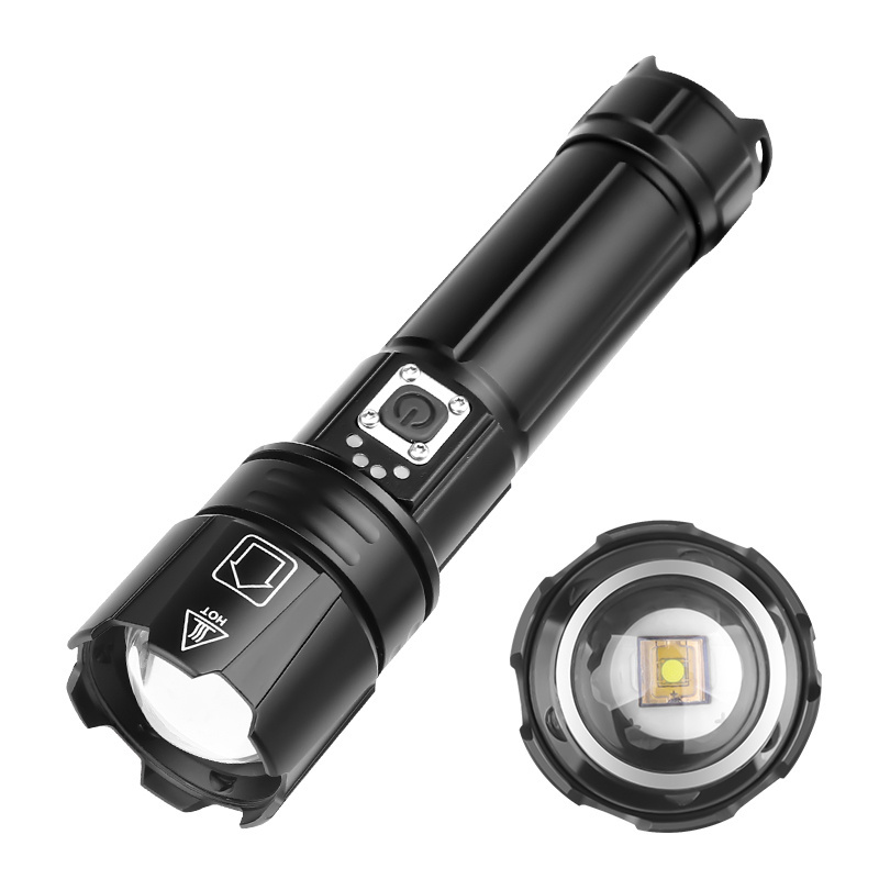 High Quality Led Super Power 1500m Waterproof Outdoor Use 26650 18650 Battery Type C Rechargeable Tactical Flashlight