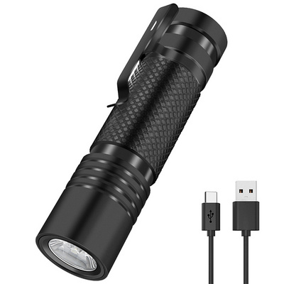 Mini Led Flashlights High Power 800 Lumens Light Portable Torch Type-c Rechargeable Ipx4 Waterproof Flashlight