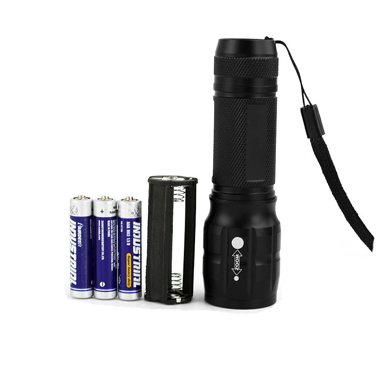 High Lumens Adjustable AAA Battery Brightness Flash light Led Small Flashlights for Outdoor Emergency Tactical &camping