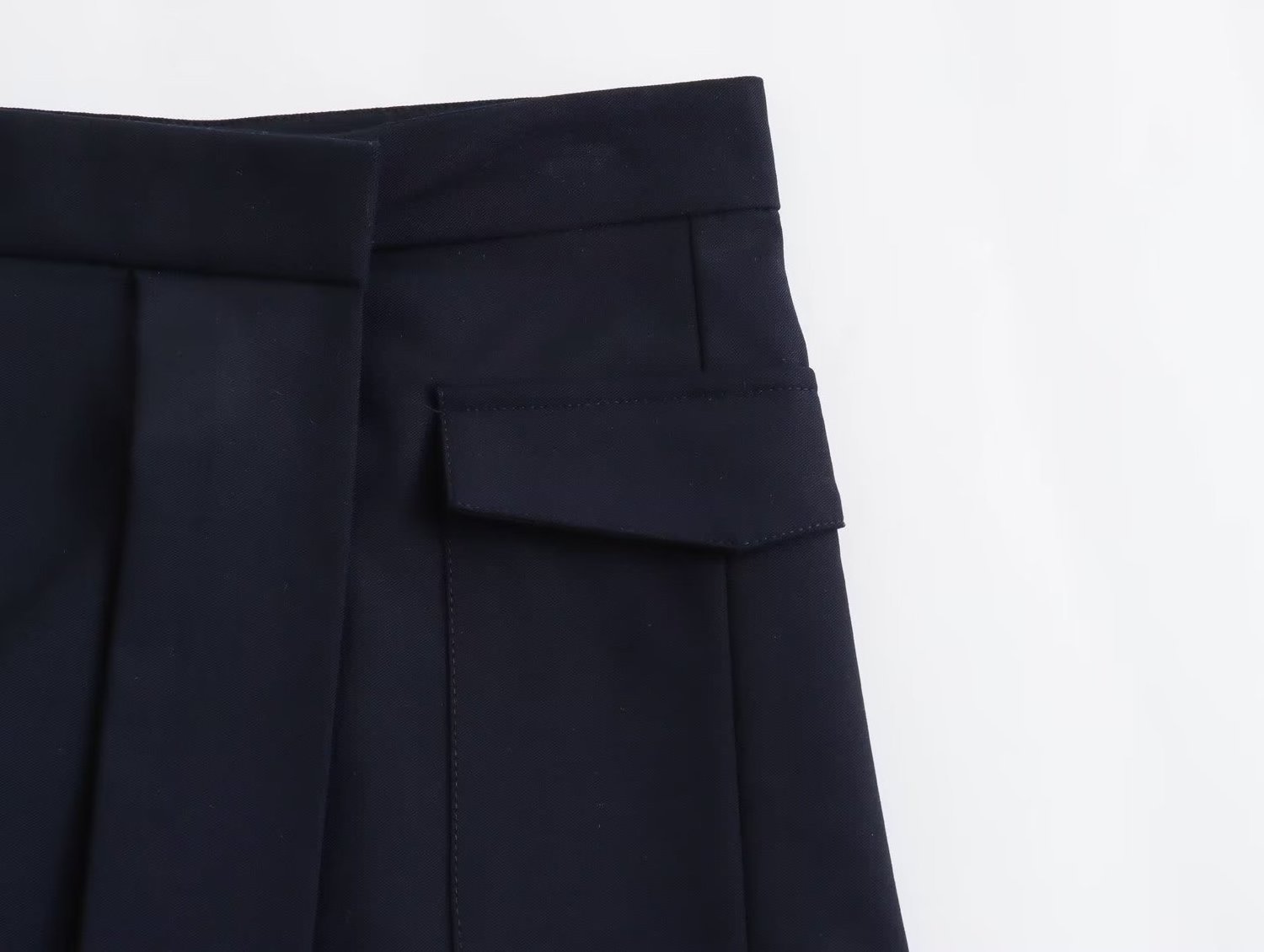 Asymmetrical Mid-Waist Wide Pleated Skirt Womens Skirts