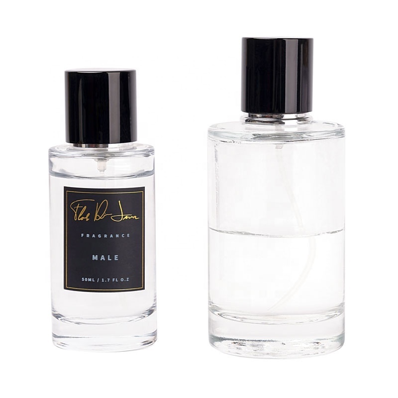 Luxury empty perfume spray bottle 30ml 50ml 100ml round perfume bottle with box