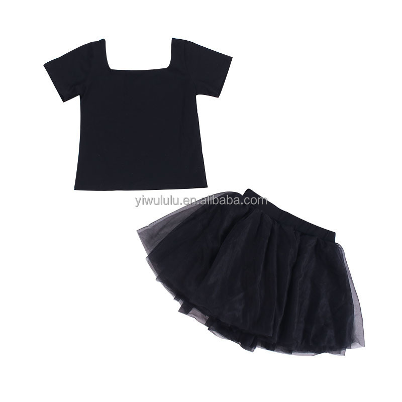 Fashionable little girl clothing Sets Toddler Tutu Skirt Outfit For Birthday Party