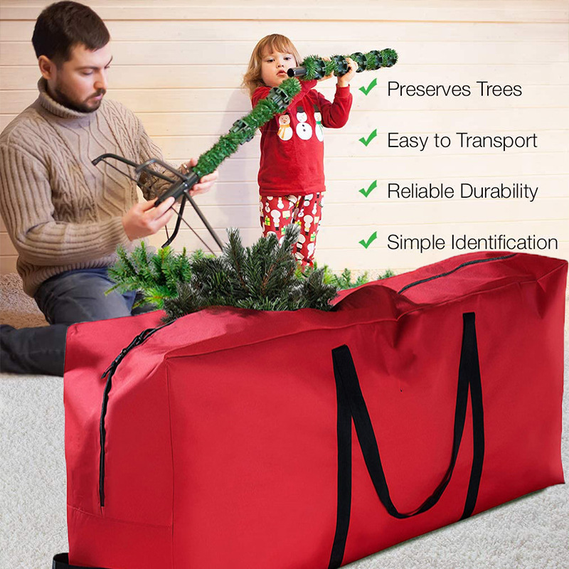 Wholesale Christmas Artificial Christmas Tree Storage Bag 600d Oxford Cloth Xmas Tree Storage Bag