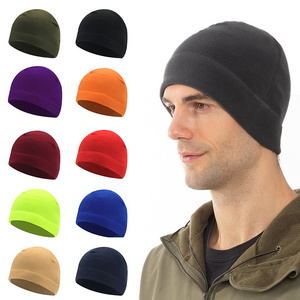 Winter Outdoor Sports Cycling Skiing Running Mens Elastic Fleece Warmer Beanie Hat Helmet Liner Skull Wave Cap