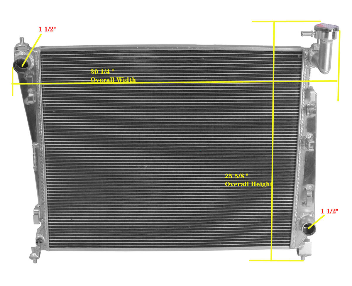 2  Row Core Aluminum Radiator suitable  for   2011-2017 Jeep Grand Cherokee Dodge Durango 3.6L 5.7L Free Shipping