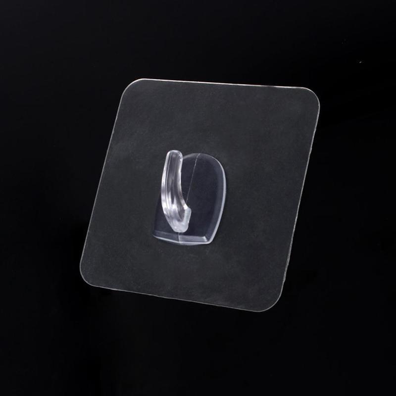 Transparent Strong Self Adhesive Door Wall Hangers Hooks For Silicone Storage Hanging Kitchen Magic Bathroom Accessories