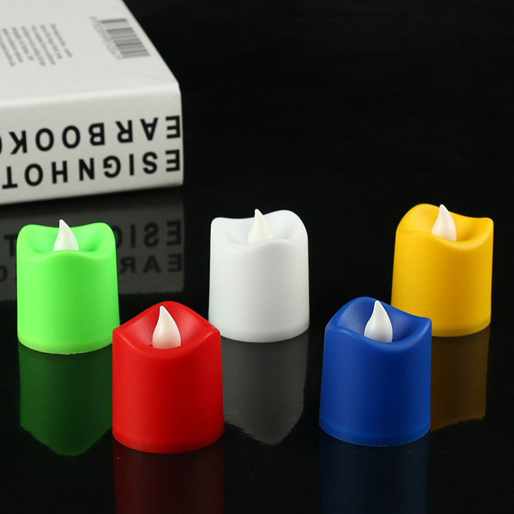 China Cheap Plastic Mini Electric Led Tealight Candles Multi Color Durable Plastic Candle Light Up Plastic Mini Candle