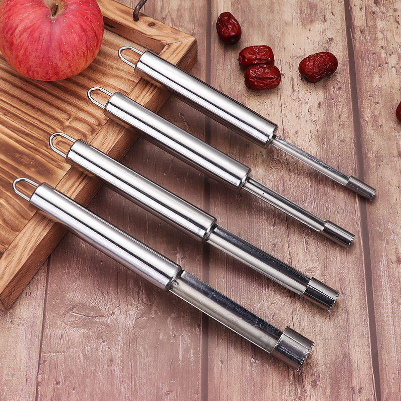 2024 Creative Stainless Steel Twist Fruit Core Seed Remover Hawthorn Jujube Pear Apple Corers Seeder Kitchen Gadgets Tools