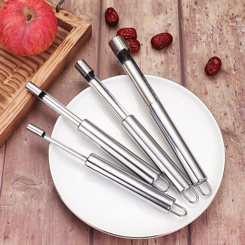 2024 Creative Stainless Steel Twist Fruit Core Seed Remover Hawthorn Jujube Pear Apple Corers Seeder Kitchen Gadgets Tools