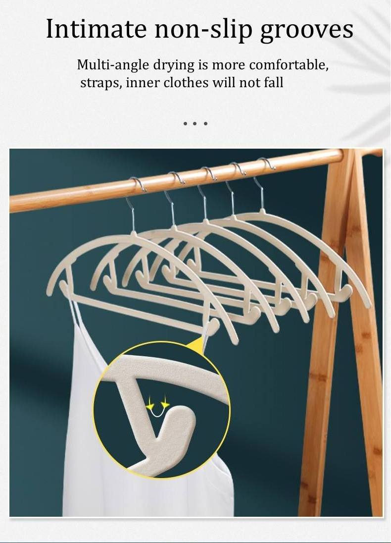 Modern Premium Velvet Hangers Non Slip No Shoulder Bump Suit Hangers Space Saving Clothes Rounded Hangers for Coat,Sweater,Jacke