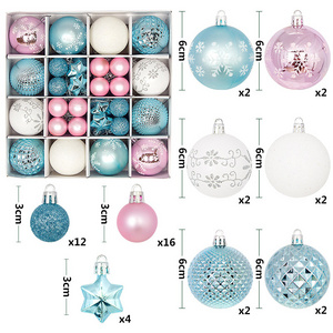 Custom Christmas Tree Balls Ornaments round Plastic Adornos De Navidad for Christmas Decorations