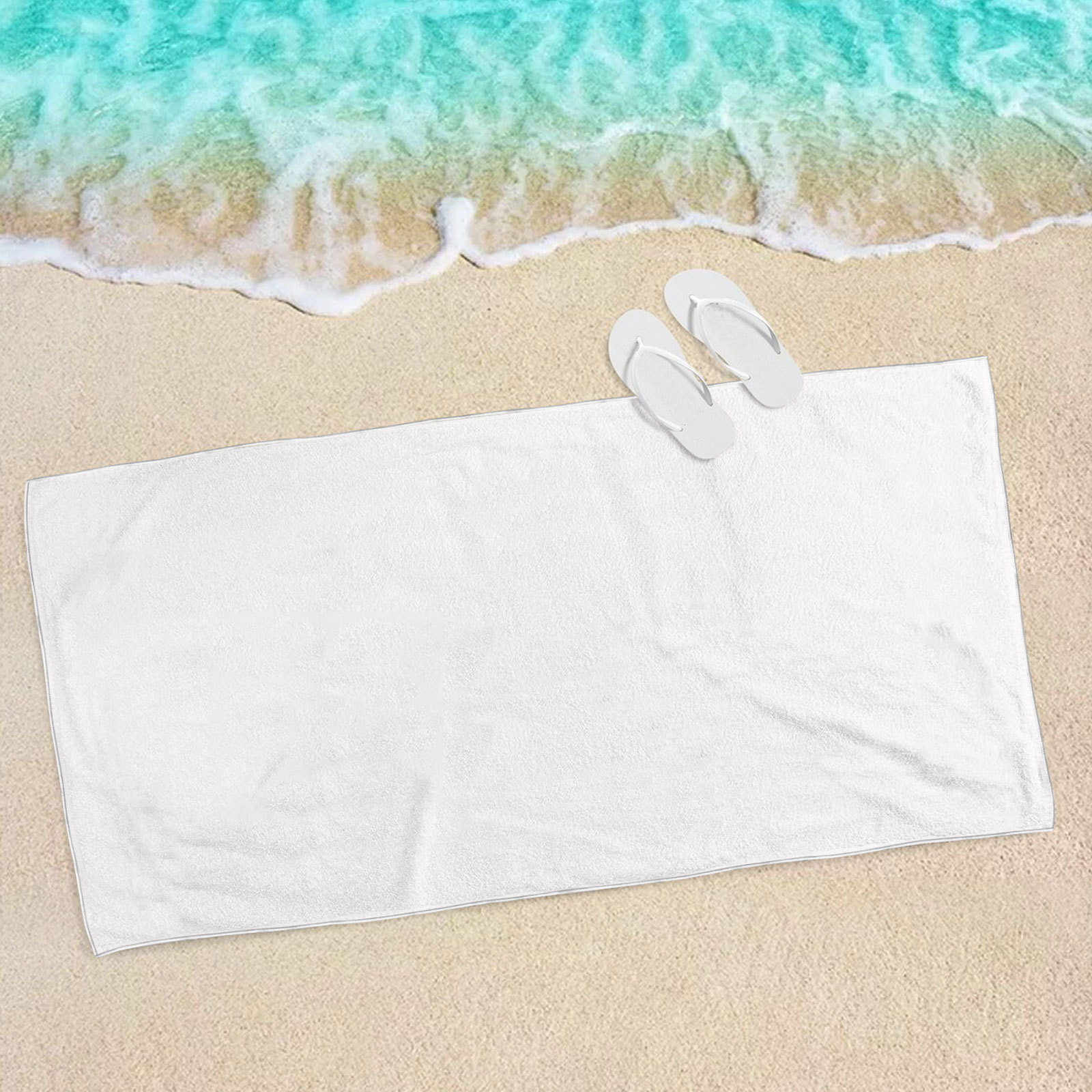 custom logo quick dry sand proof recycled towel microfiber print swimming beach towel repreve towel