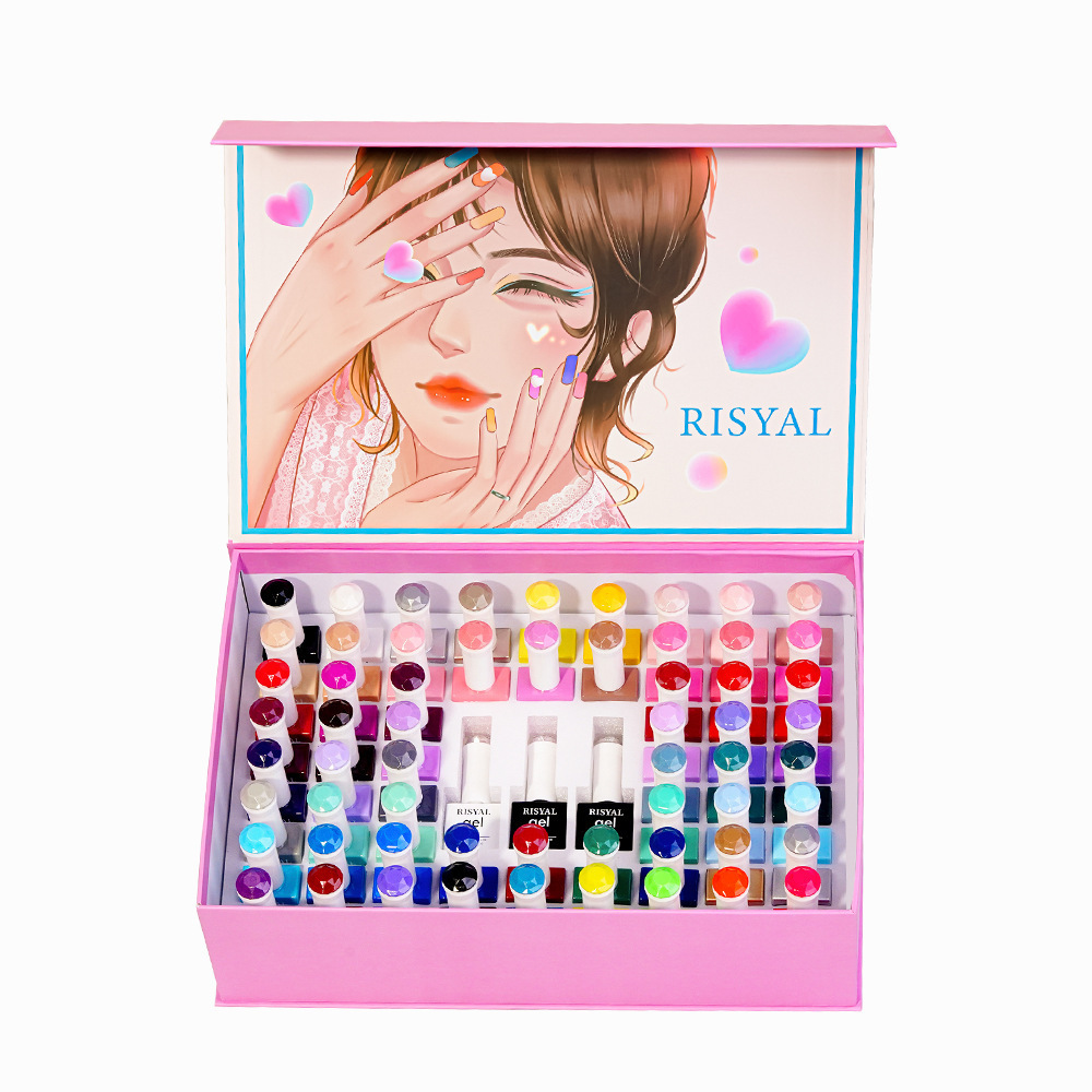 Custom Logo Resin Odorless 63 Colors Nail Polish Functional Adhesive Sealing Layer Phototherapy Glue Nail Art Glue