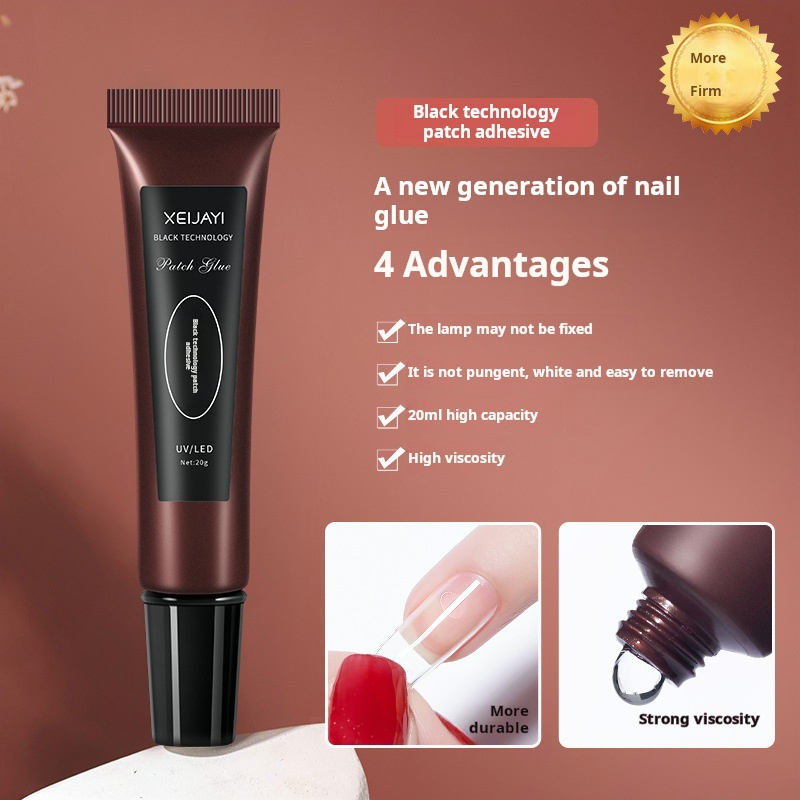 Wholesale Black Technology Phototherapy Nail Paint Long Lasting Reinforcement Gel New Patch Glue Design that Doesn't Hurt Nail