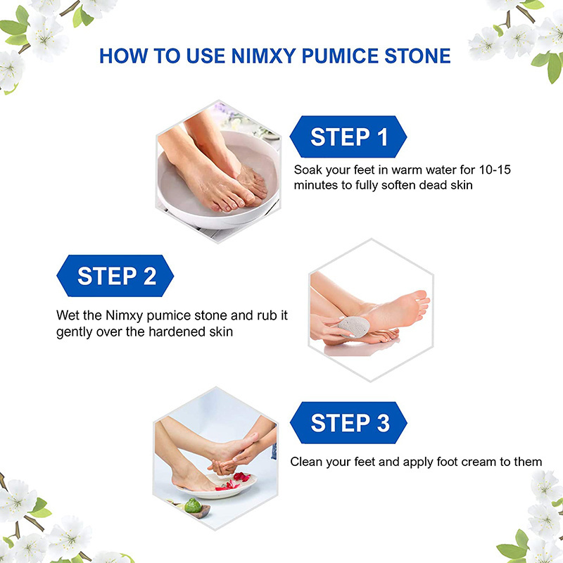 MuYang custom package Pumice Stone Easy to Remove Dead Skin Horny Natural Lava Pumice Stone For Foot Care