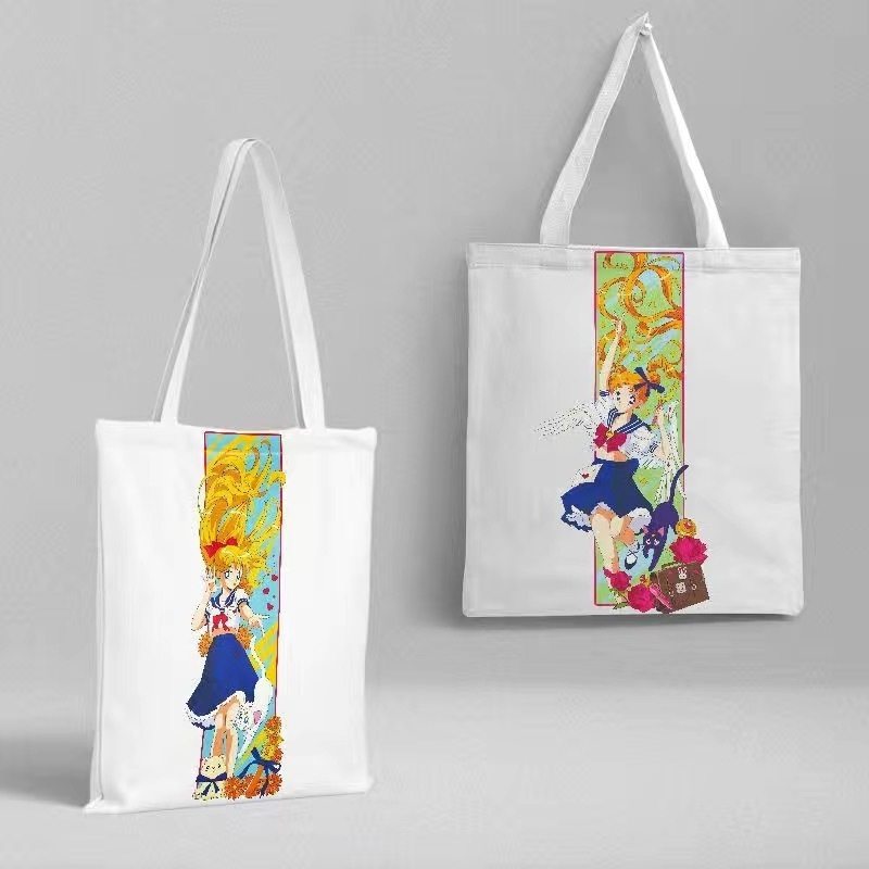 Wholesale 36*39cm Cartoon Handbag Anime Peripheral Sailor Moon Shopping Bag Canvas Bag